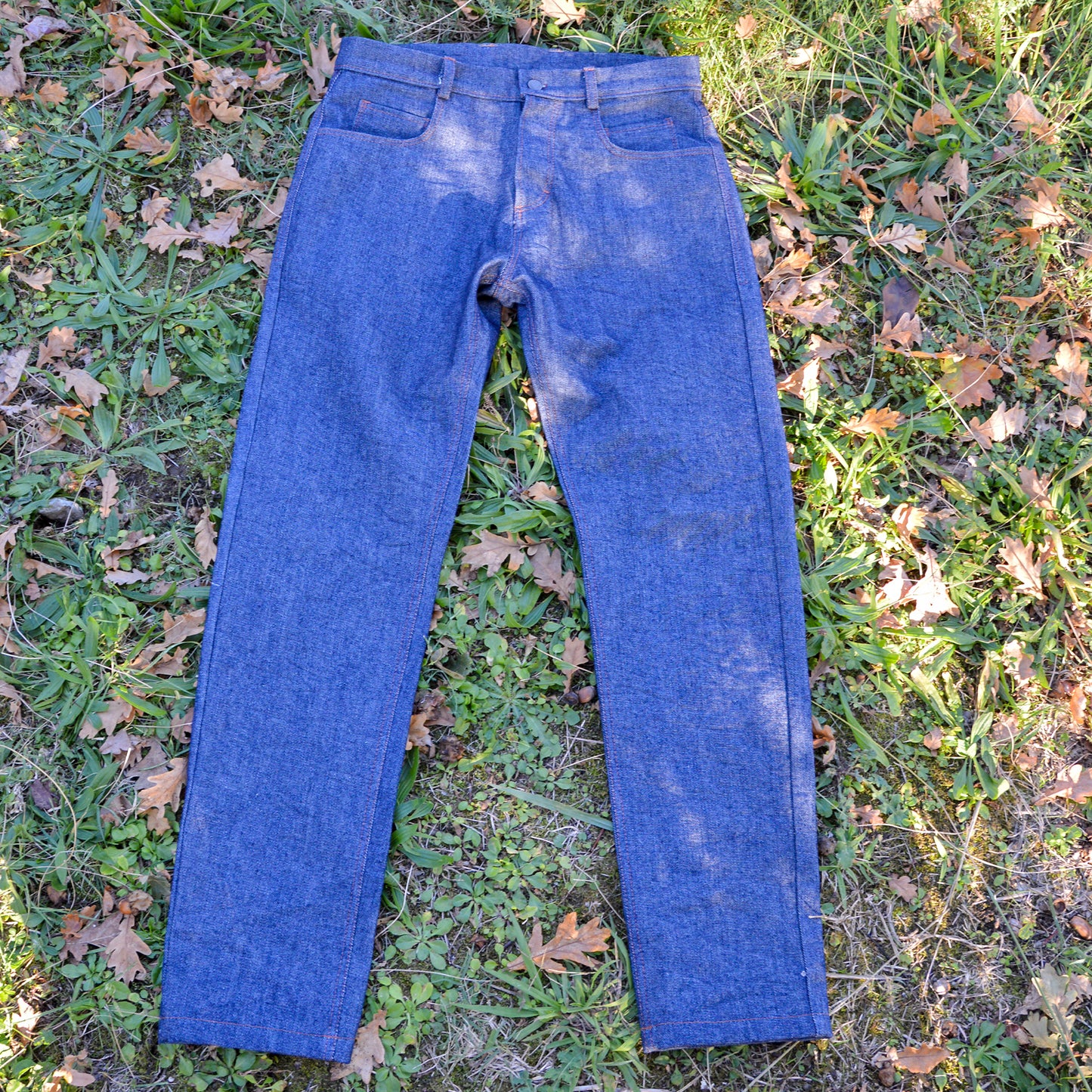 JEANS IN DENIM PESANTE