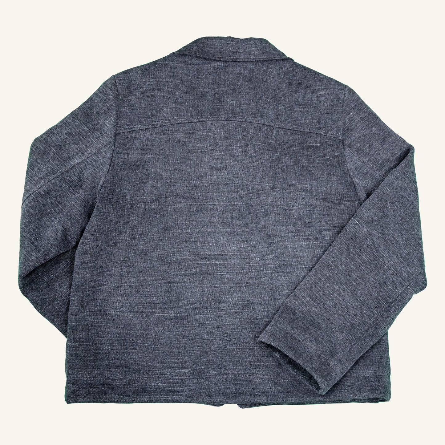 GIACCA FODERATA IN CANVAS DI LINO