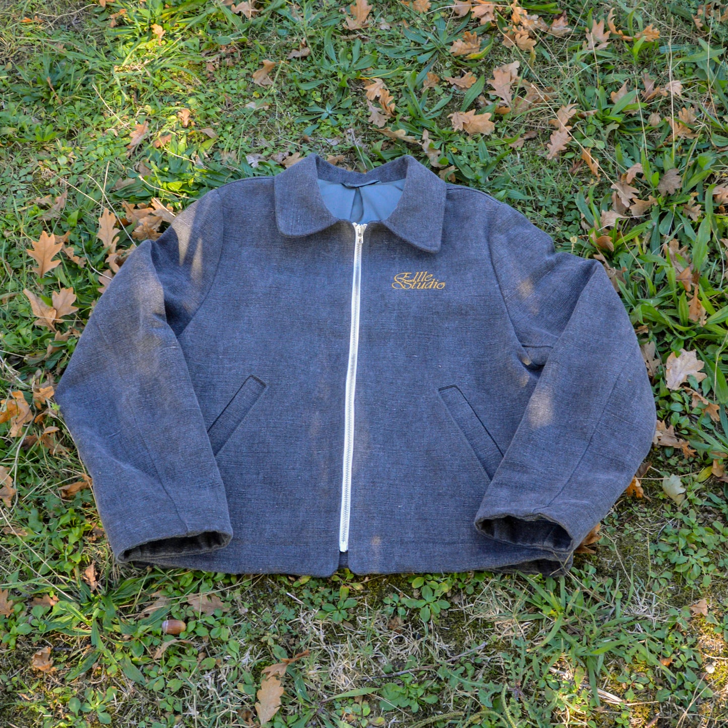 GIACCA FODERATA IN CANVAS DI LINO