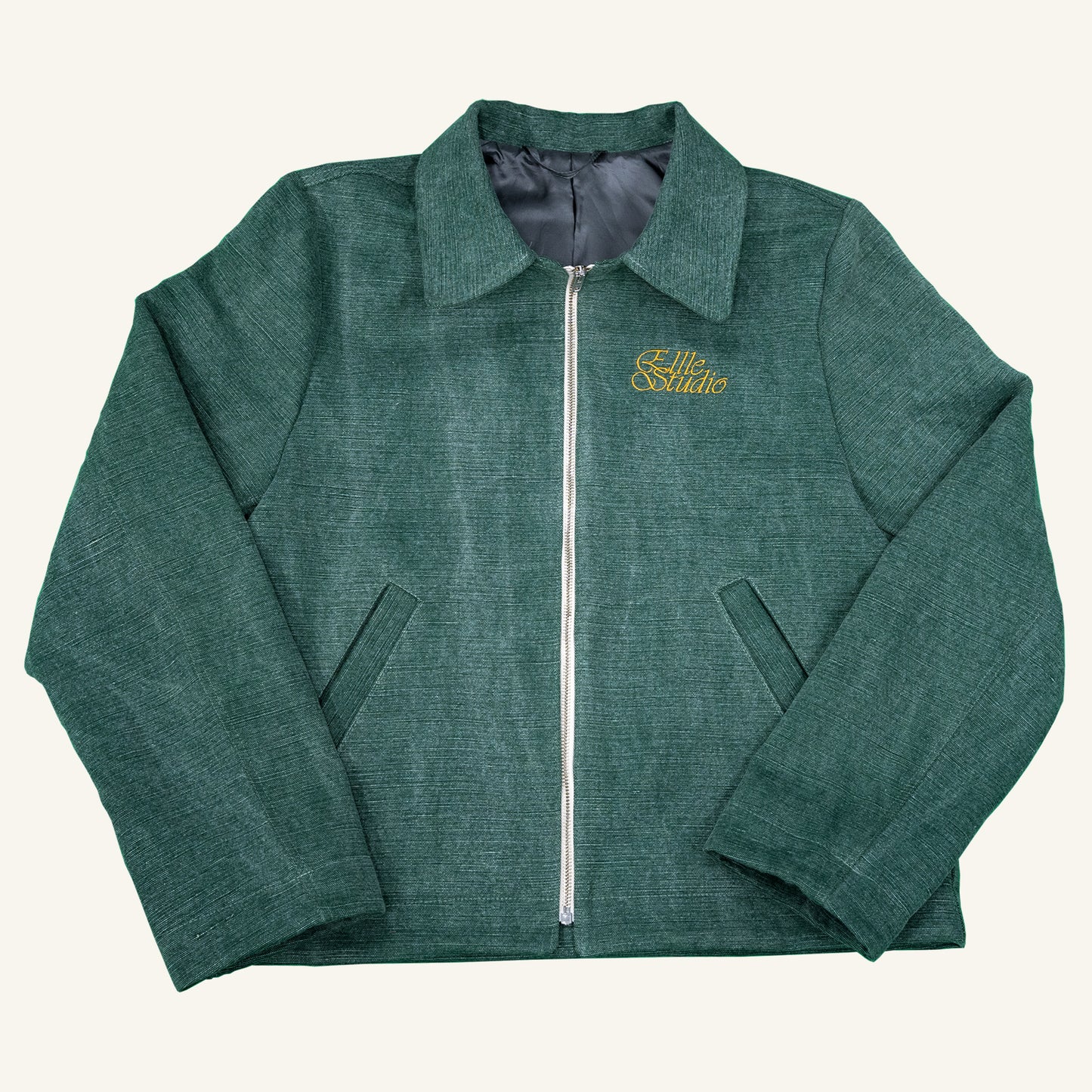 GIACCA FODERATA IN CANVAS DI LINO