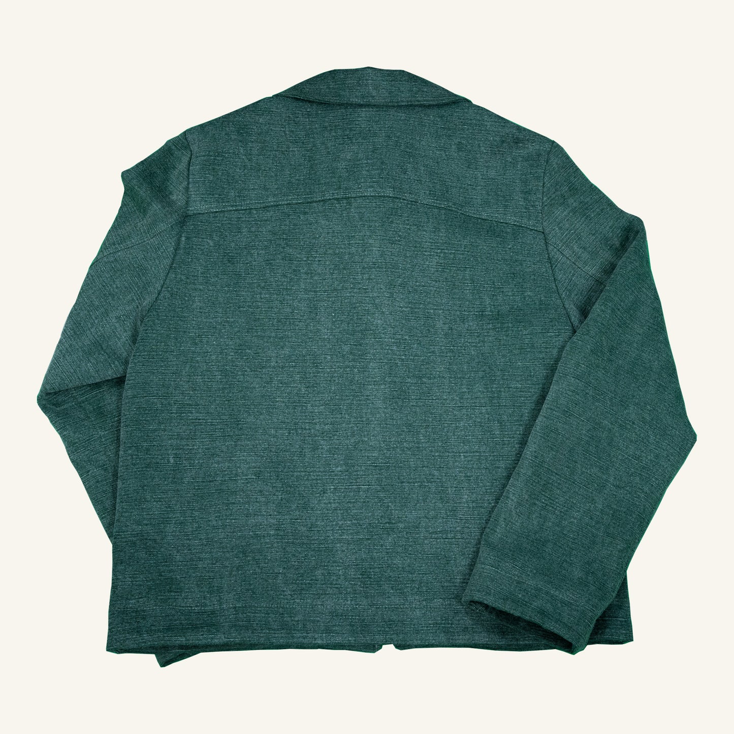 GIACCA FODERATA IN CANVAS DI LINO