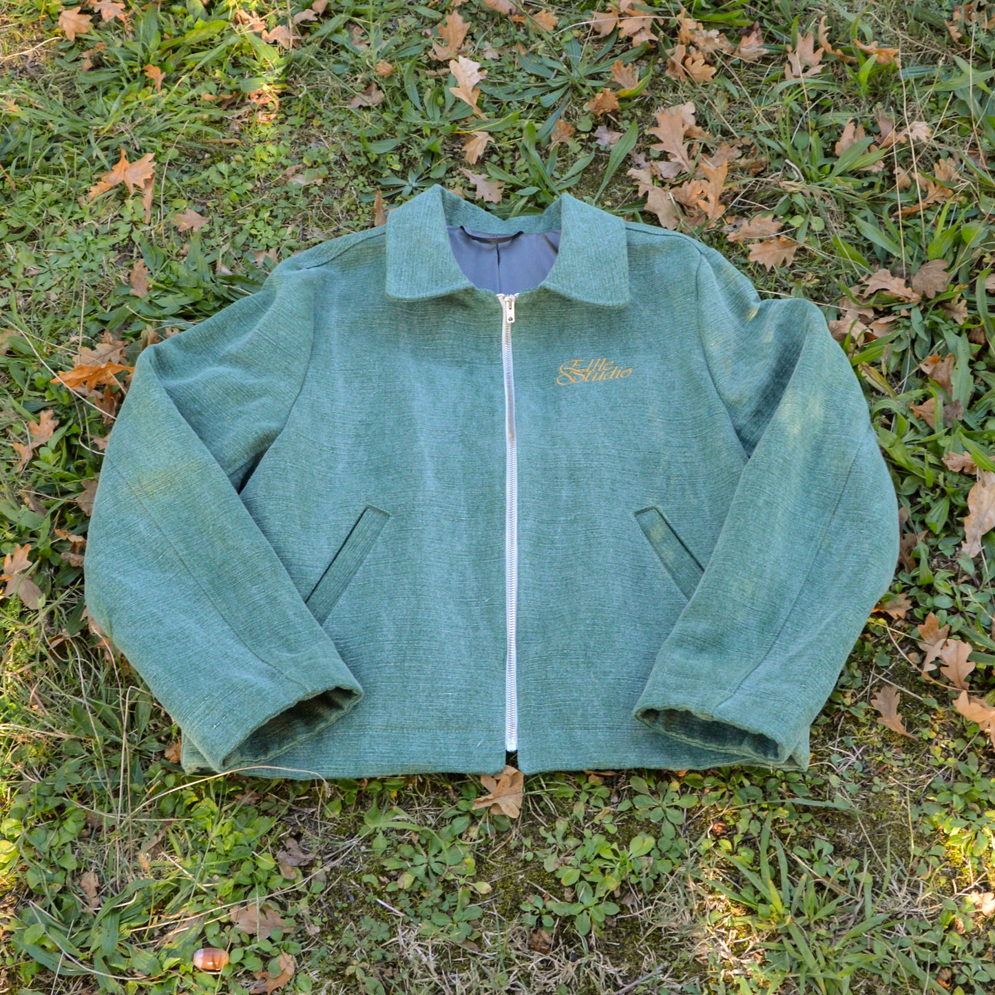 GIACCA FODERATA IN CANVAS DI LINO