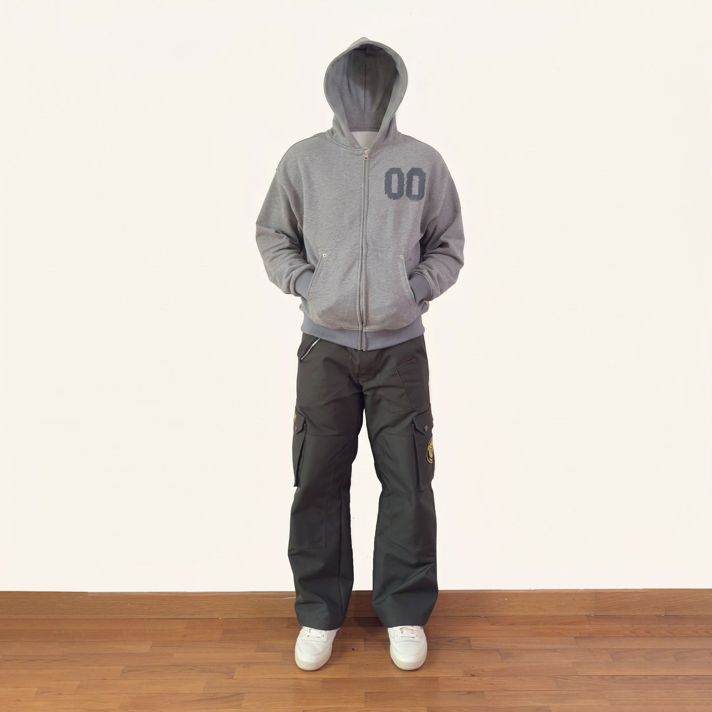ZIP HOODIE 01 — GREY