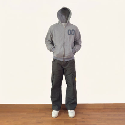ZIP HOODIE 01 — GREY