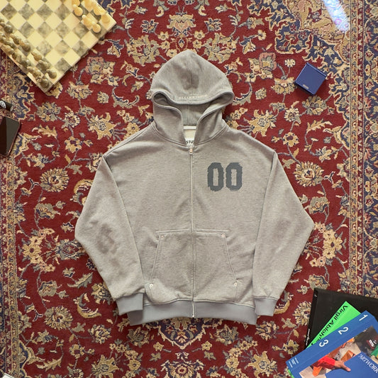 ZIP HOODIE 01 — GREY