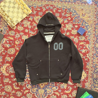 ZIP HOODIE 01 — BLACK