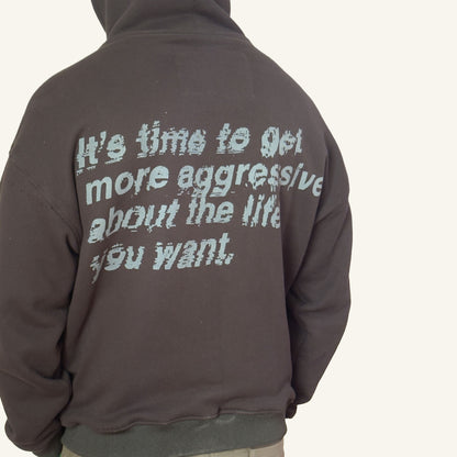 ZIP HOODIE 01 — BLACK